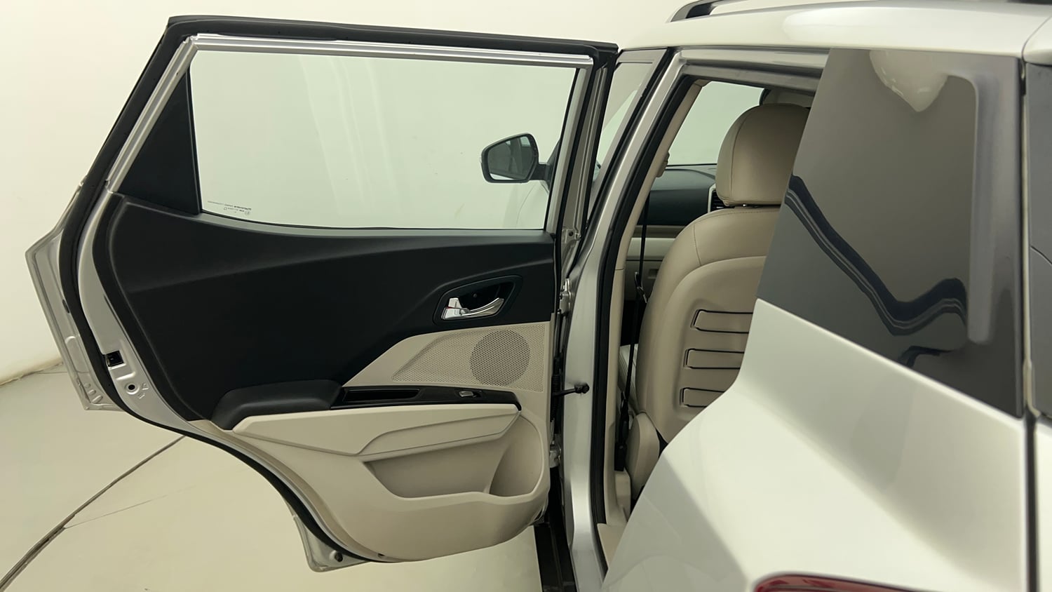 Used 2019 Mahindra XUV 300 1.2 W8 (O) Petrol Manual interior LEFT REAR DOOR OPEN VIEW