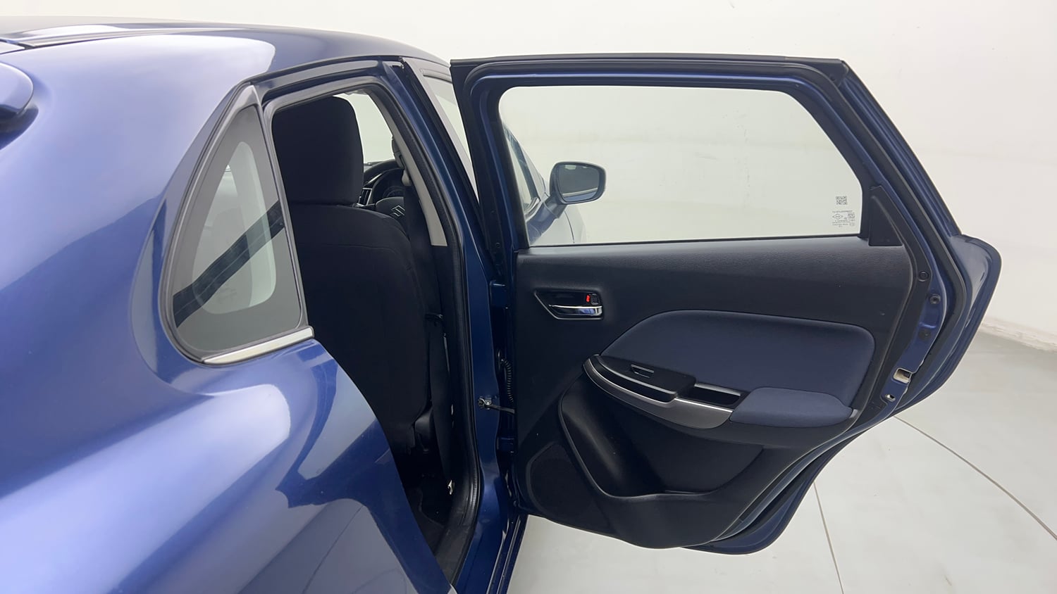 Used 2021 Maruti Suzuki Baleno Zeta Petrol Manual interior RIGHT REAR DOOR OPEN VIEW