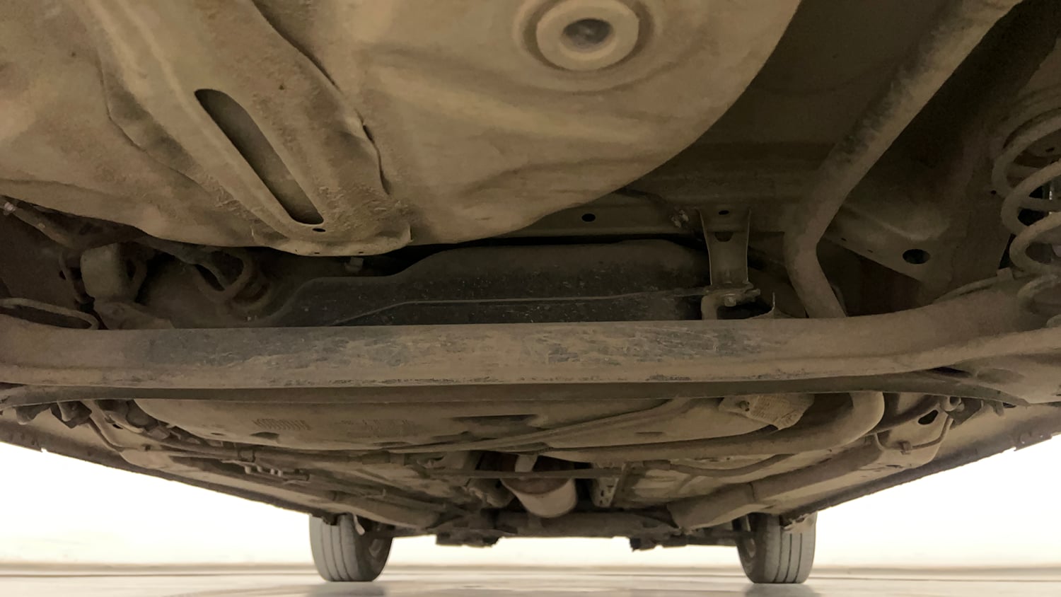 Used 2017 Maruti Suzuki Dzire ZXi AMT Petrol Automatic extra REAR UNDERBODY VIEW (TAKEN FROM REAR)