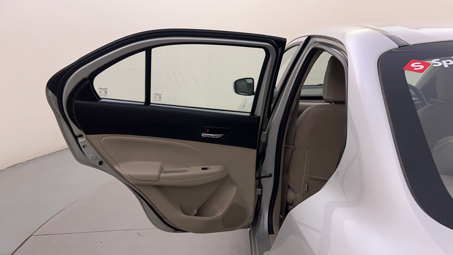 Used 2017 Maruti Suzuki Dzire VDi AMT Diesel Automatic interior LEFT REAR DOOR OPEN VIEW