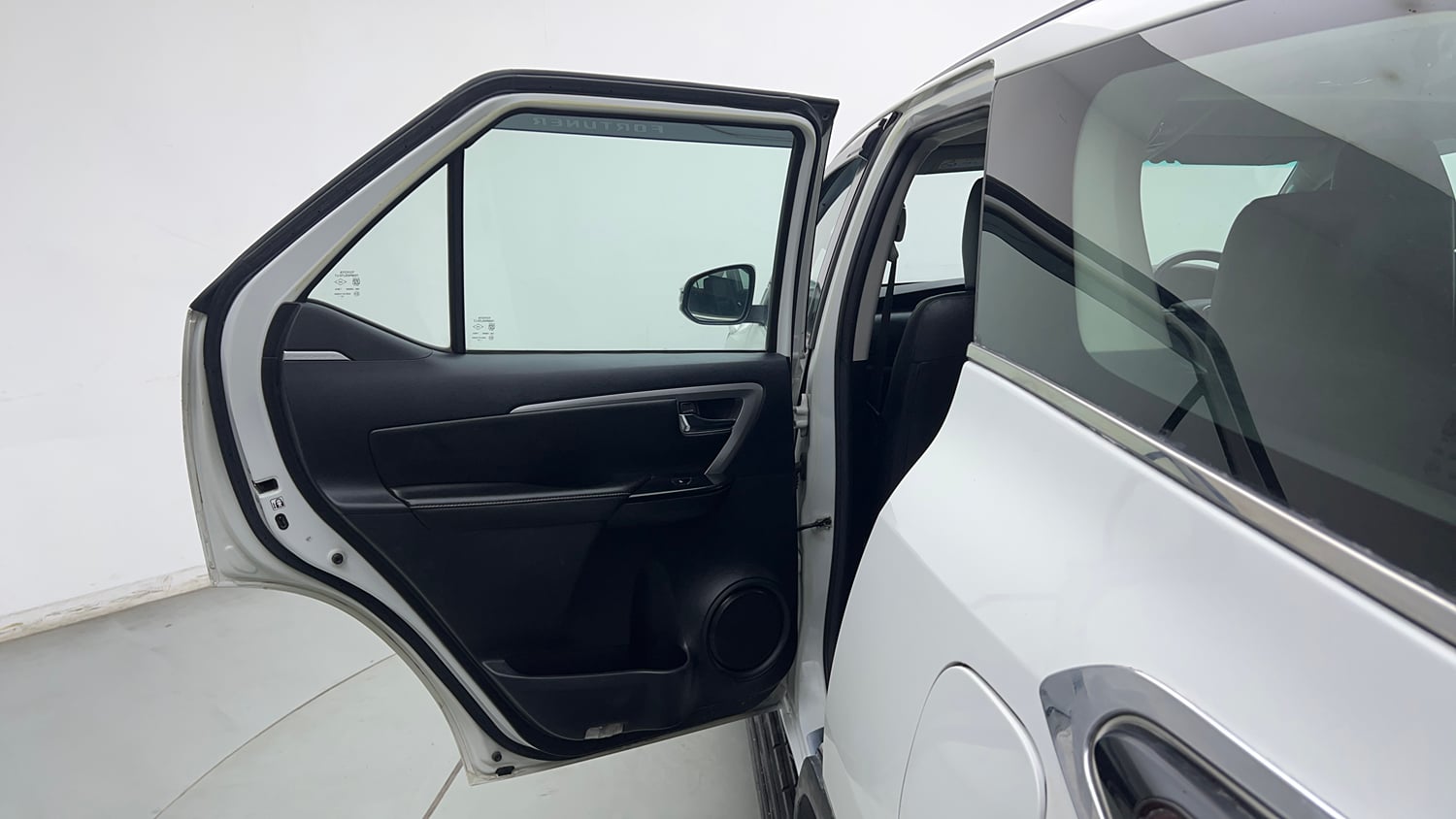 Used 2024 Toyota Fortuner 4X2 AT 2.7 Petrol Petrol Automatic interior LEFT REAR DOOR OPEN VIEW