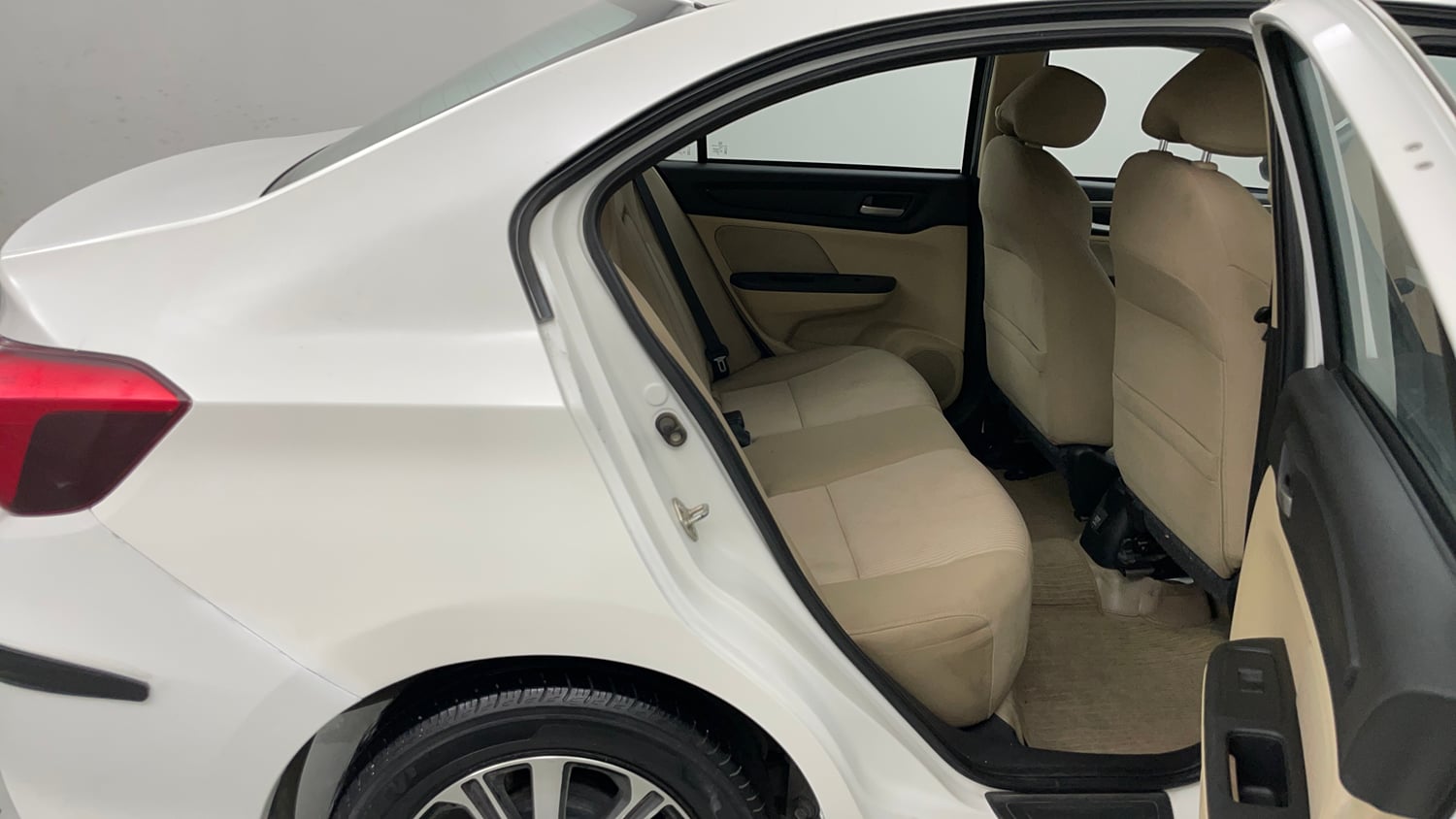 Used 2023 Honda Amaze VX 1.2 Petrol CVT Petrol Automatic interior RIGHT SIDE REAR DOOR CABIN VIEW