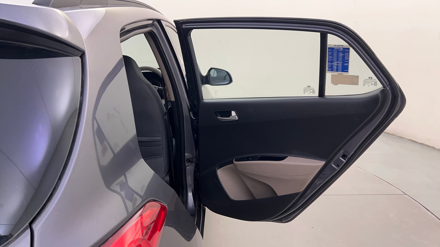 Used 2015 Hyundai Grand i10 Asta AT 1.2 Kappa VTVT Petrol Automatic interior RIGHT REAR DOOR OPEN VIEW