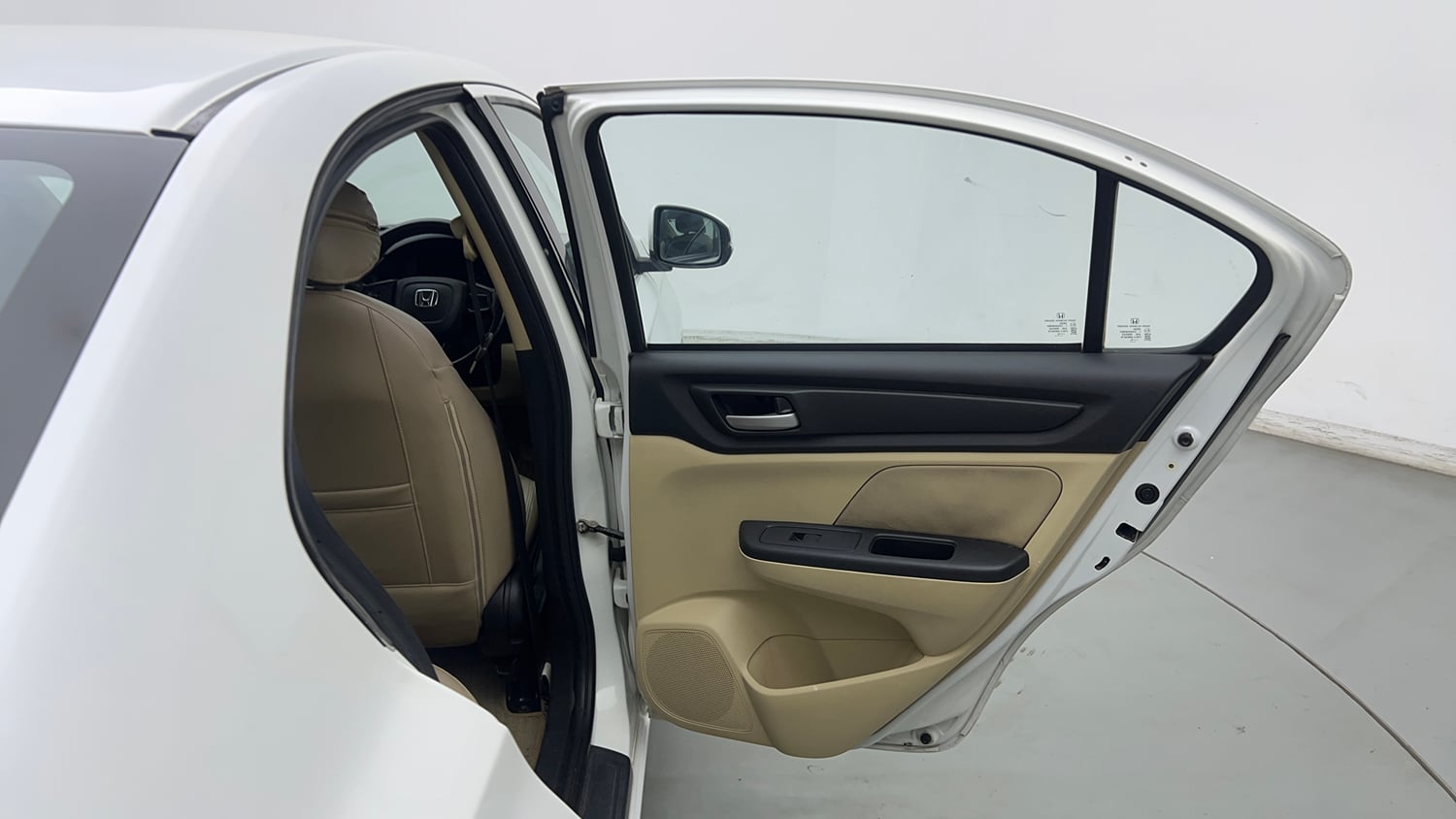 Used 2019 Honda Amaze 1.2 S CVT Petrol Petrol Automatic interior RIGHT REAR DOOR OPEN VIEW