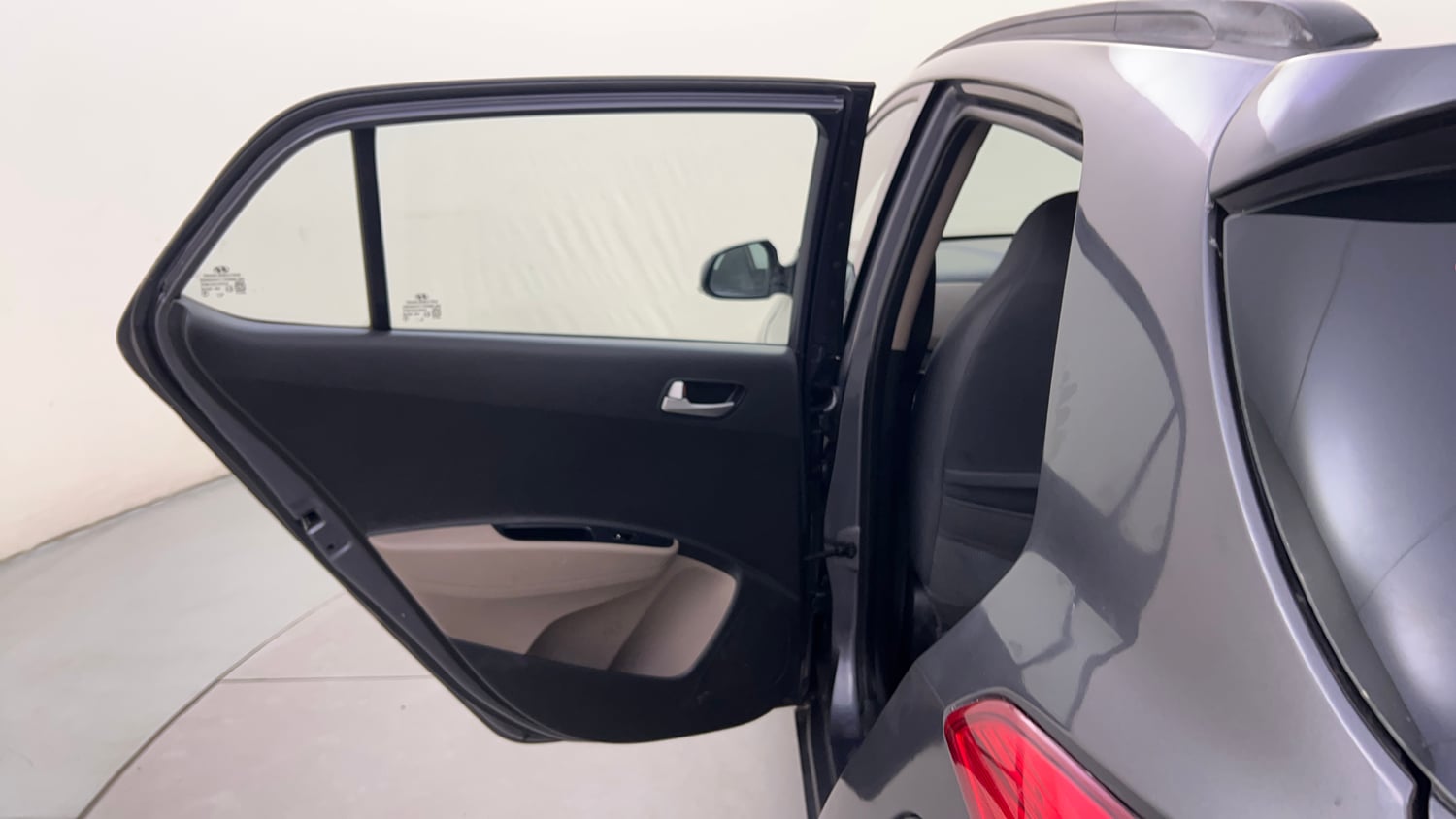Used 2015 Hyundai Grand i10 Asta AT 1.2 Kappa VTVT Petrol Automatic interior LEFT REAR DOOR OPEN VIEW