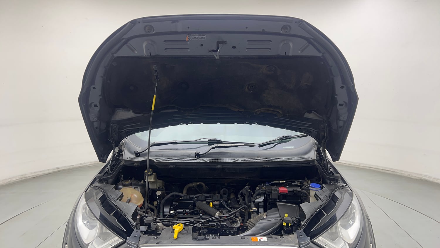 Used 2019 Ford EcoSport Titanium + 1.5L Ti-VCT AT Petrol Automatic engine ENGINE & BONNET OPEN FRONT VIEW