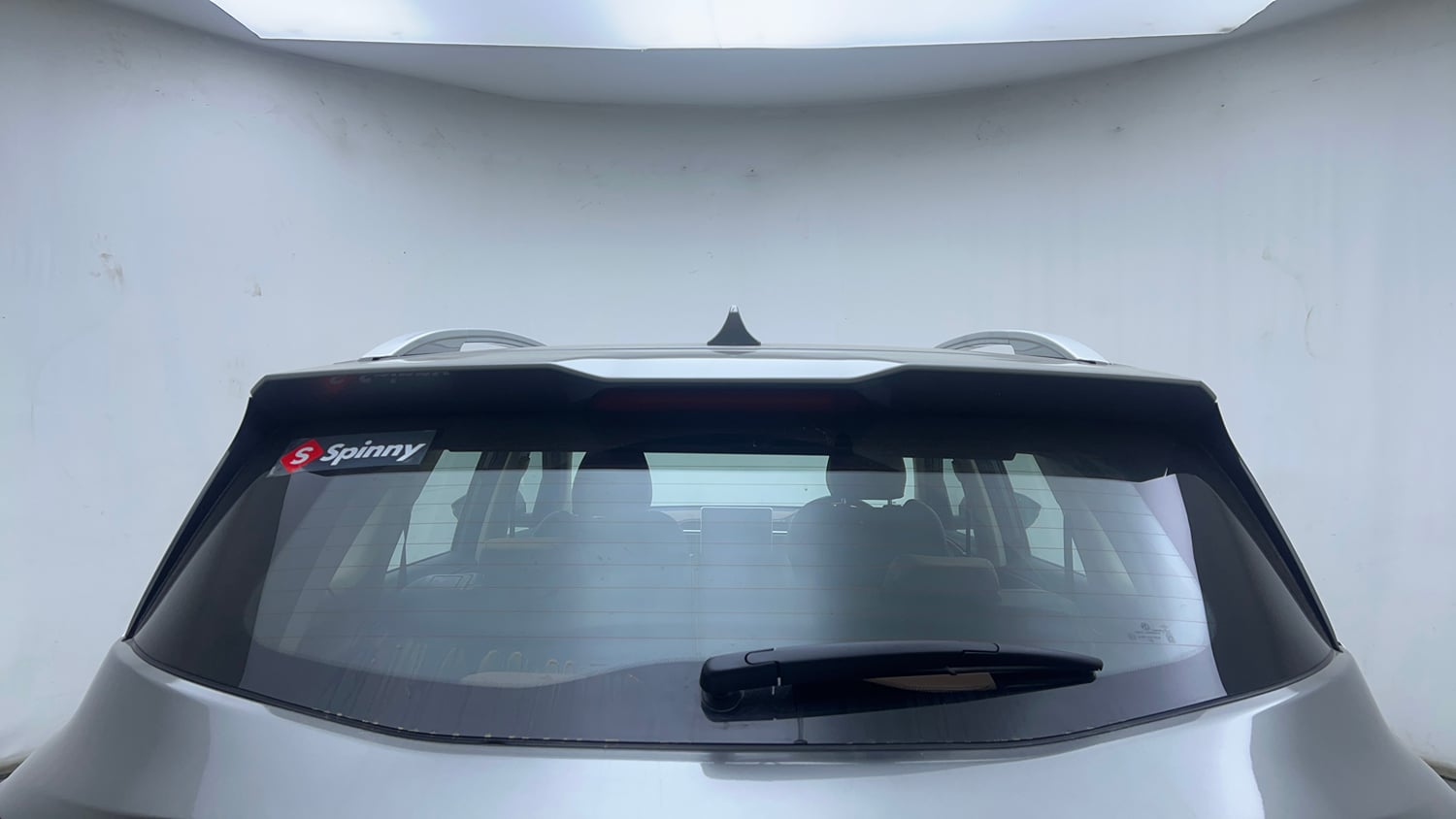 Used 2023 MG Motors Hector Plus Savvy Pro 1.5 Turbo Petrol CVT 7 STR Petrol Automatic exterior BACK WINDSHIELD VIEW