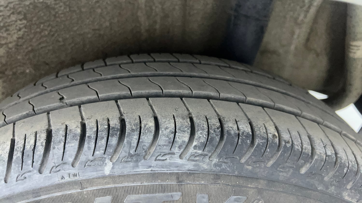 Used 2024 Maruti Suzuki Wagon R ZXI 1.2 Petrol Manual tyres LEFT REAR TYRE TREAD VIEW