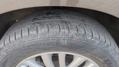 Used 2018 Maruti Suzuki Dzire ZXi AMT Petrol Automatic tyres LEFT FRONT TYRE TREAD VIEW