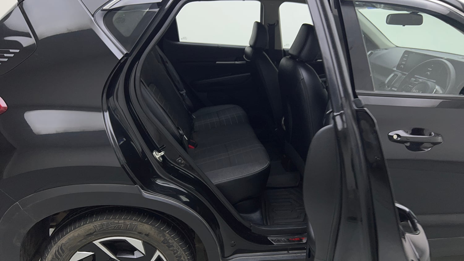 Used 2024 Kia Sonet HTK Plus 1.2 Petrol MT Petrol Manual interior RIGHT SIDE REAR DOOR CABIN VIEW