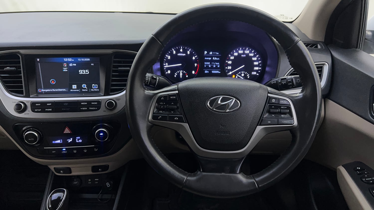 Used 2019 Hyundai Verna SX (O) 1.6 VTVT AT Petrol Automatic interior STEERING VIEW