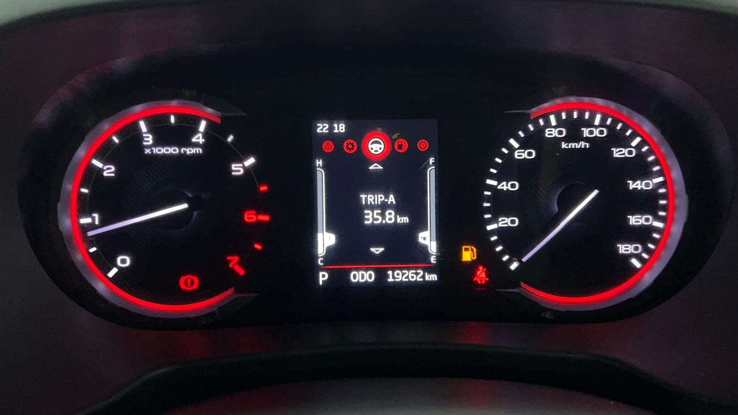 Used 2023 Mahindra Thar LX Hard Top Petrol AT 4WD Petrol Automatic interior CLUSTERMETER VIEW