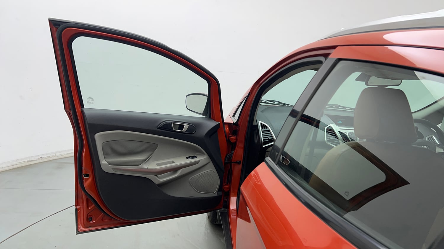 Used 2017 Ford EcoSport Titanium 1.5L Ti-VCT AT Petrol Automatic interior LEFT FRONT DOOR OPEN VIEW