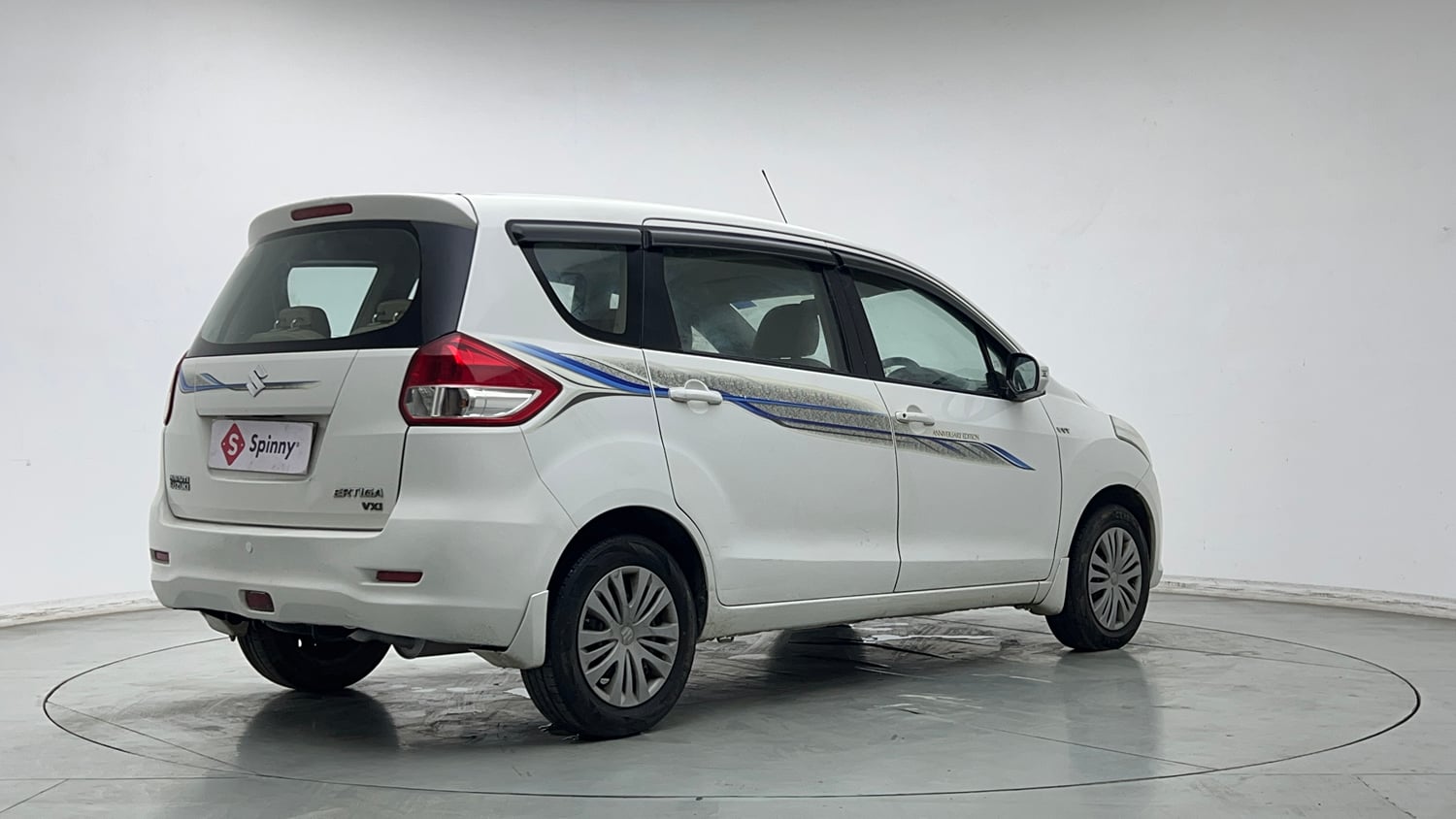 Used 2013 Maruti Suzuki Ertiga Vxi Petrol Manual exterior RIGHT REAR CORNER VIEW