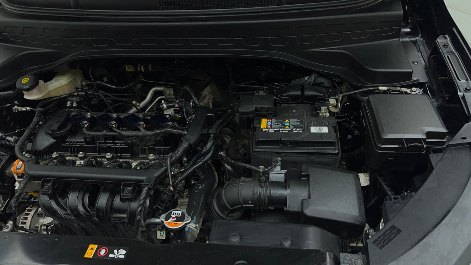 Used 2024 Kia Sonet HTK Plus 1.2 Petrol MT Petrol Manual engine ENGINE LEFT SIDE VIEW