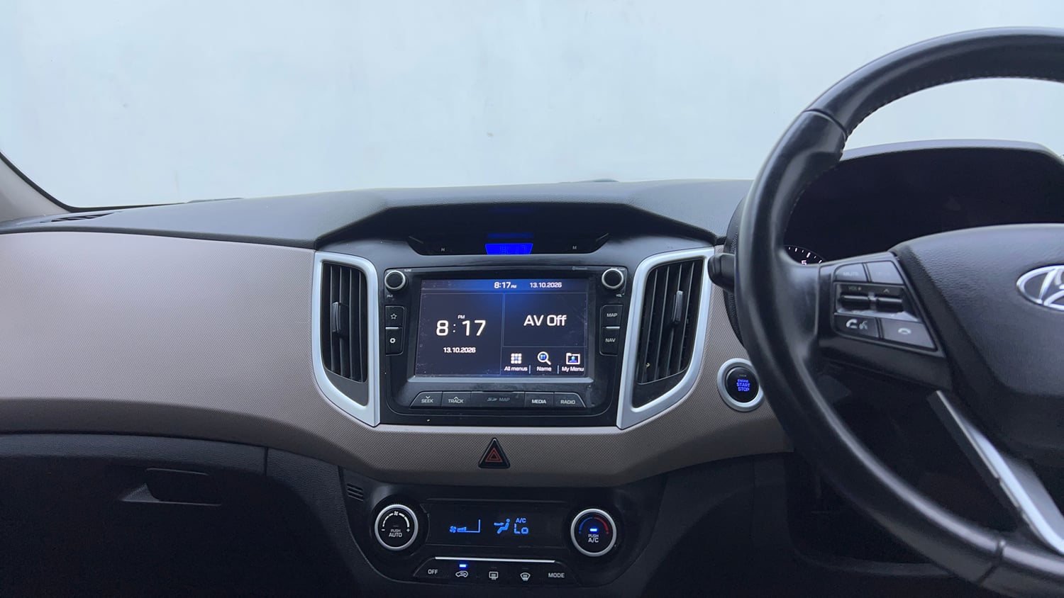 Used 2019 Hyundai Creta SX 1.6 AT Petrol Petrol Automatic interior MUSIC SYSTEM & AC CONTROL VIEW