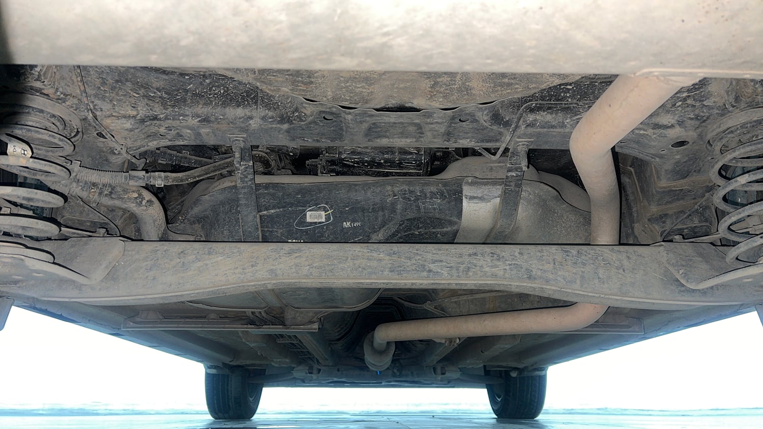 Used 2022 kia Seltos HTX 1.5 IVT Petrol Automatic extra REAR UNDERBODY VIEW (TAKEN FROM REAR)