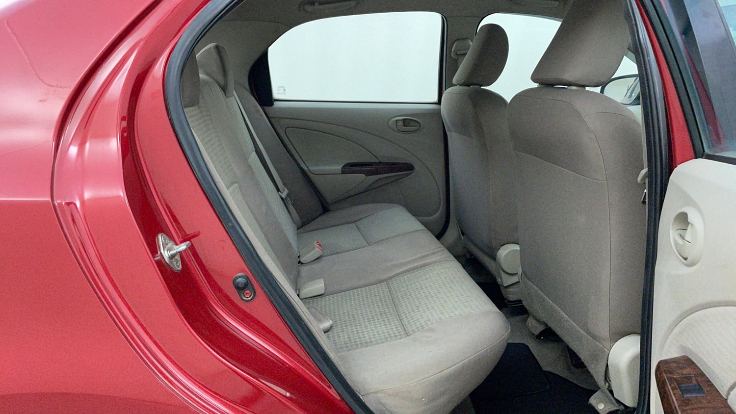 Used 2013 Toyota Etios V Petrol Manual interior RIGHT SIDE REAR DOOR CABIN VIEW