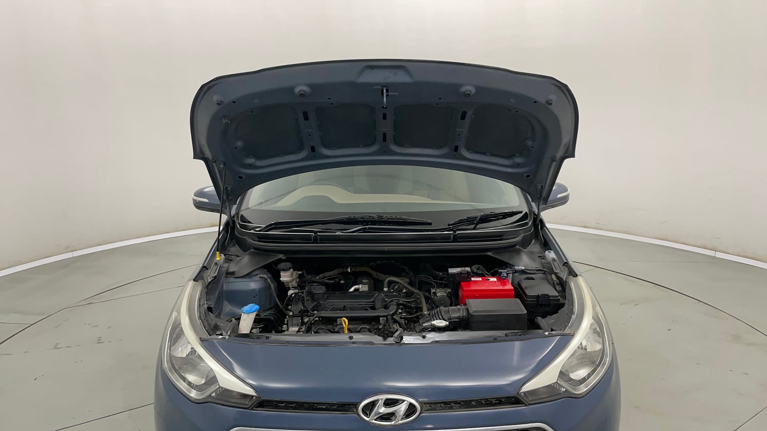 Used 2015 Hyundai Elite i20 Sportz 1.2 Petrol Manual engine ENGINE & BONNET OPEN FRONT VIEW