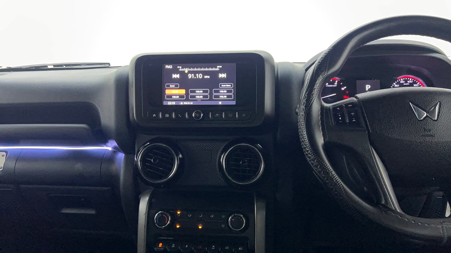 Used 2023 Mahindra Thar LX Hard Top Petrol AT 4WD Petrol Automatic interior MUSIC SYSTEM & AC CONTROL VIEW