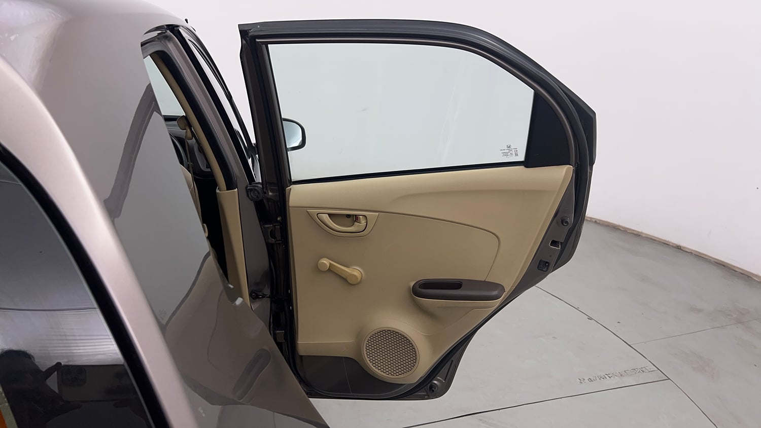 Used 2013 Honda Brio E MT Petrol Manual interior RIGHT REAR DOOR OPEN VIEW