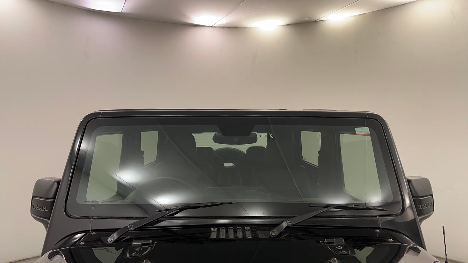 Used 2021 mahindra Thar LX Hard Top Diesel AT 4WD Diesel Automatic exterior FRONT WINDSHIELD VIEW