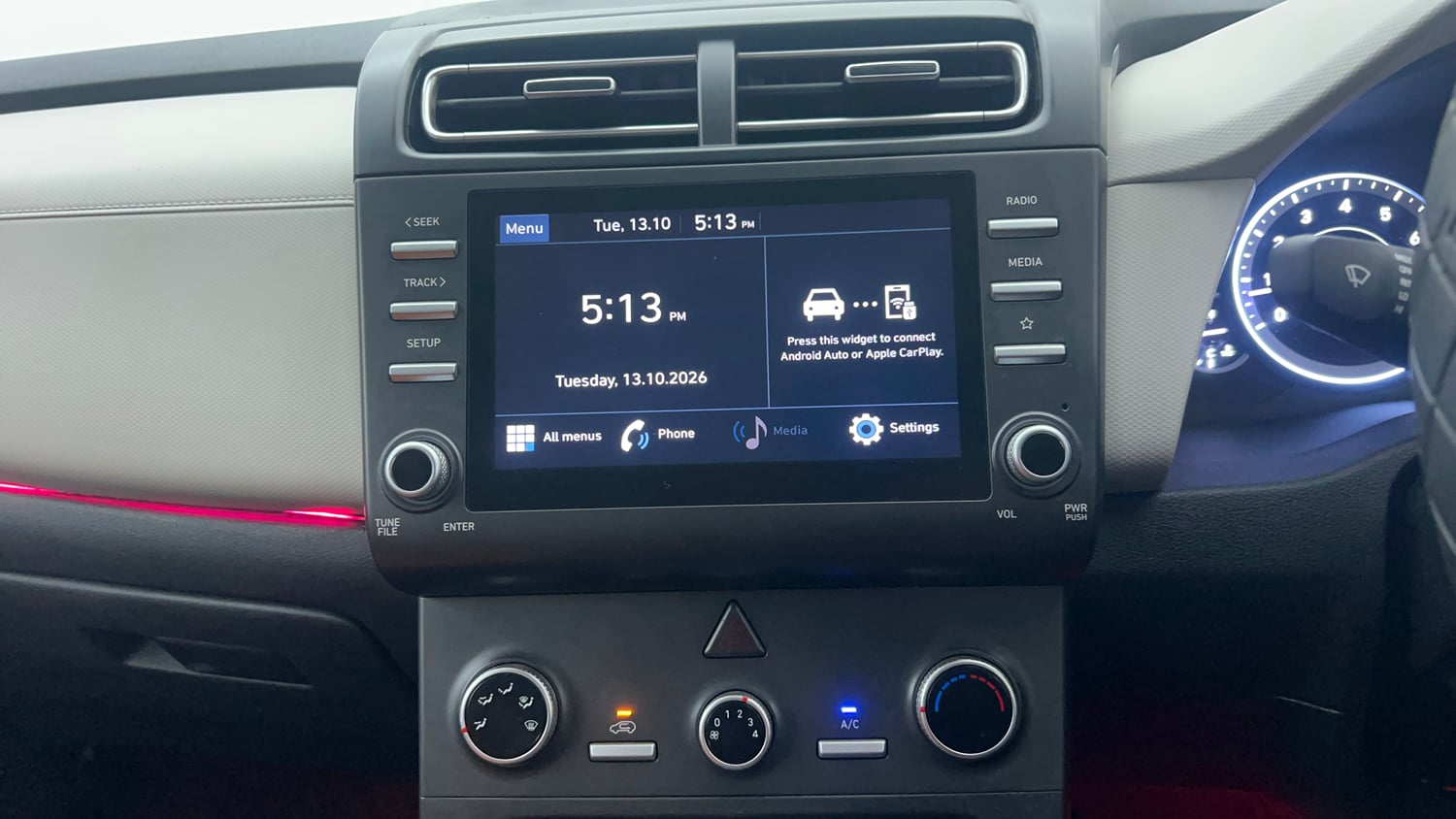 Used 2022 Hyundai Creta EX 1.5 Petrol Petrol Manual interior MUSIC SYSTEM & AC CONTROL VIEW