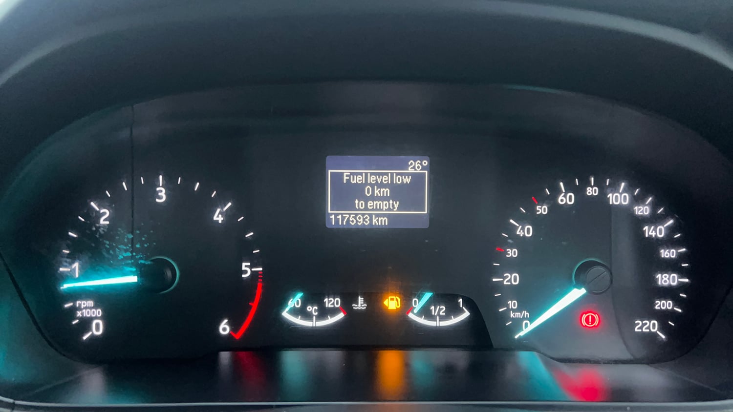 Used 2018 Ford EcoSport Trend + 1.5L TDCi Diesel Manual interior CLUSTERMETER VIEW