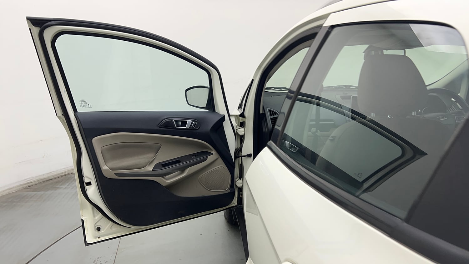 Used 2020 Ford EcoSport Titanium Plus 1.5L Ti-VCT AT Petrol Automatic interior LEFT FRONT DOOR OPEN VIEW