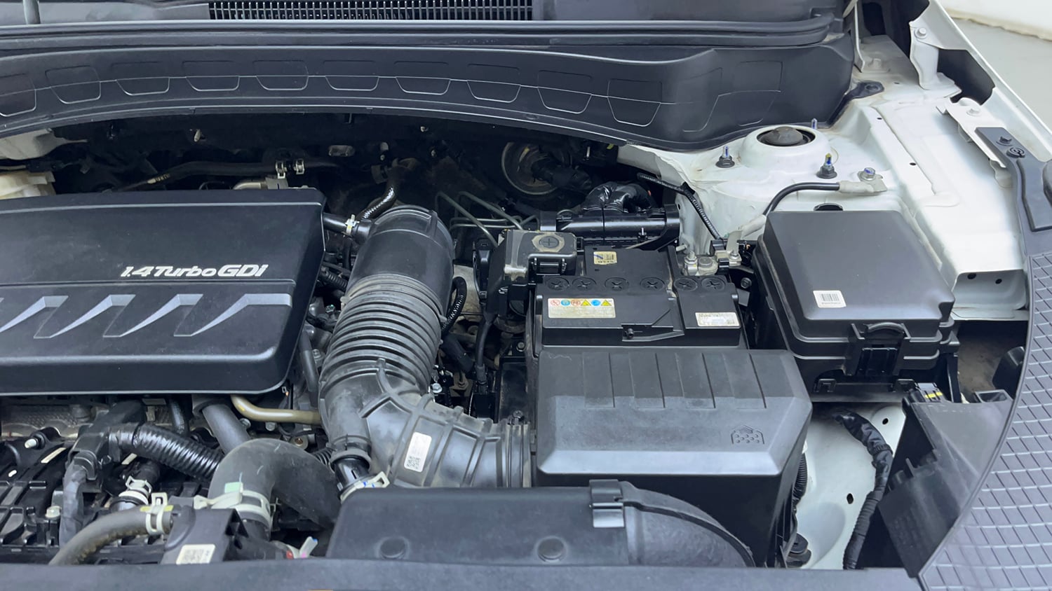Used 2022 Kia Seltos GTX Plus 1.4 Petrol Manual engine ENGINE LEFT SIDE VIEW