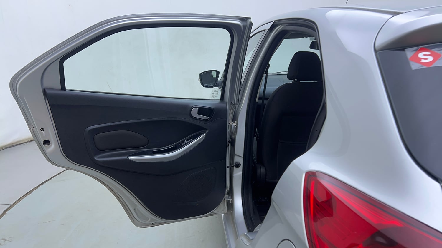 Used 2017 Ford Figo Titanium 1.2 Ti-VCT Petrol Manual interior LEFT REAR DOOR OPEN VIEW