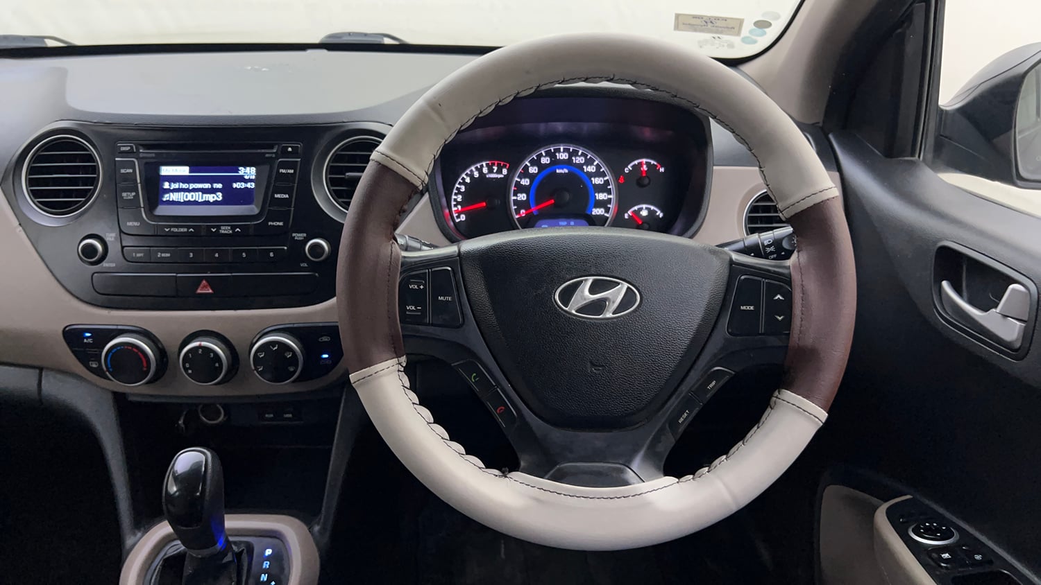 Used 2015 Hyundai Grand i10 Asta AT 1.2 Kappa VTVT Petrol Automatic interior STEERING VIEW