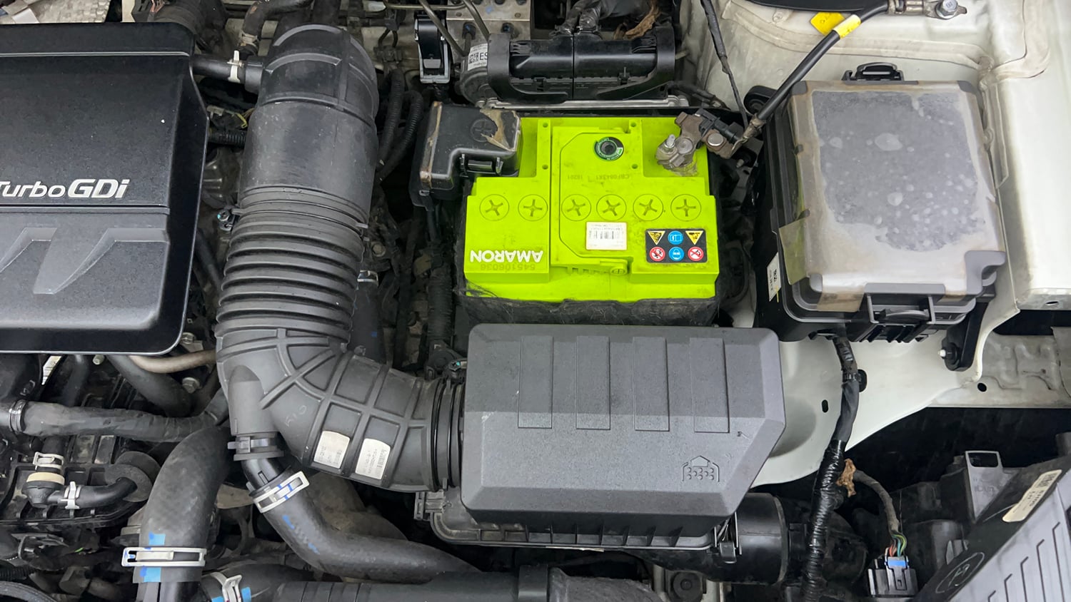 Used 2020 Hyundai Creta SX (O) 1.4 Turbo 7 DCT Petrol Automatic engine ENGINE LEFT SIDE VIEW