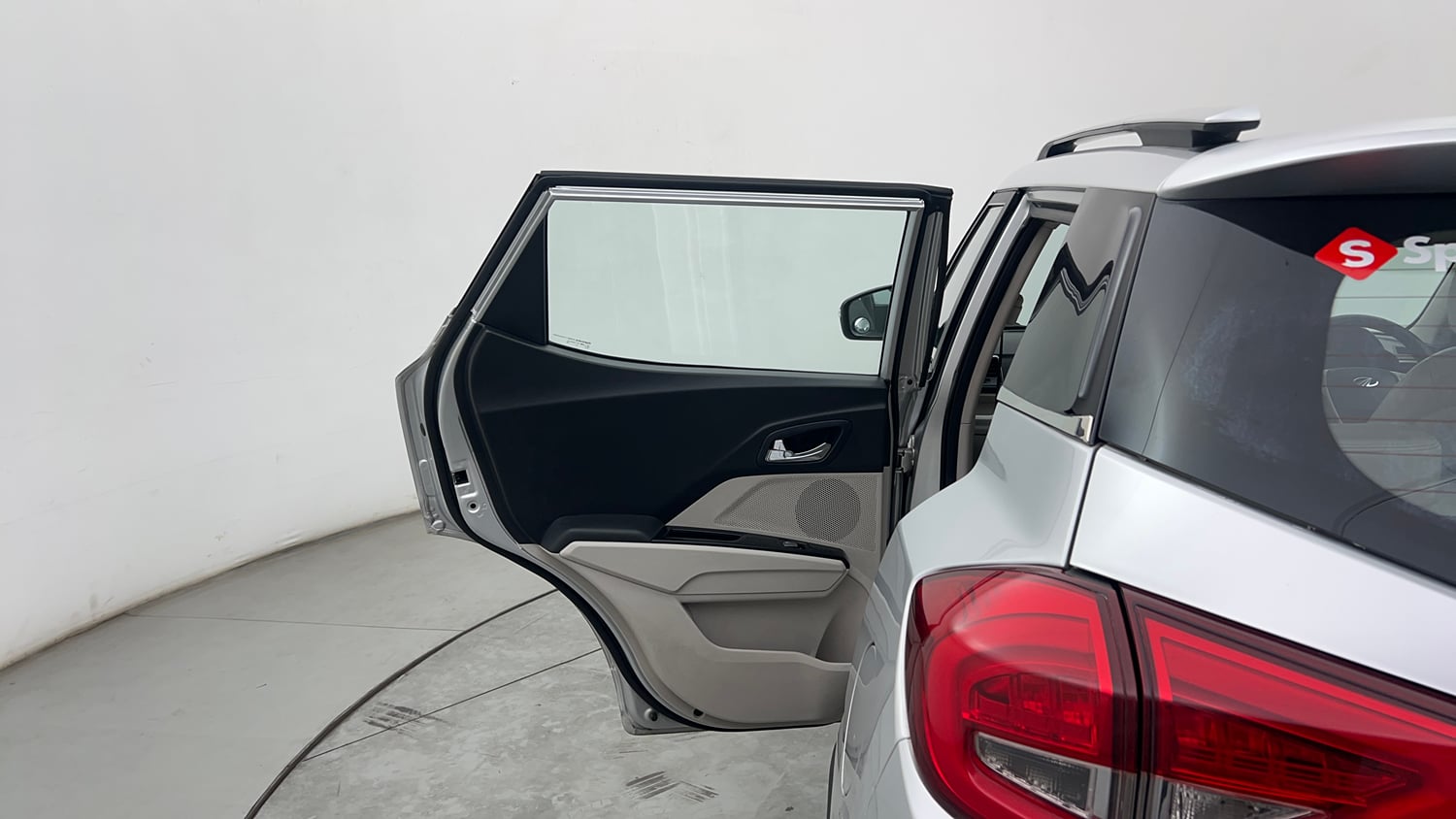 Used 2019 Mahindra XUV 300 1.2 W8 (O) Petrol Manual interior LEFT REAR DOOR OPEN VIEW