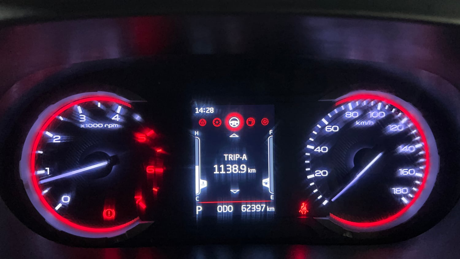 Used 2021 mahindra Thar LX Hard Top Diesel AT 4WD Diesel Automatic interior CLUSTERMETER VIEW