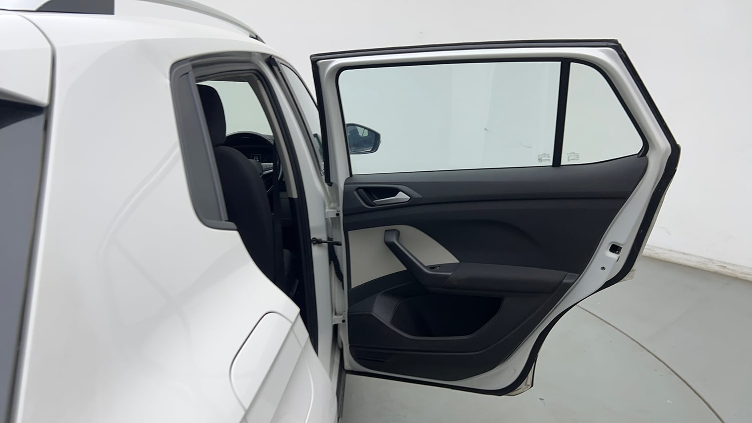 Used 2022 Volkswagen Taigun Highline 1.0 TSI AT Petrol Automatic interior RIGHT REAR DOOR OPEN VIEW
