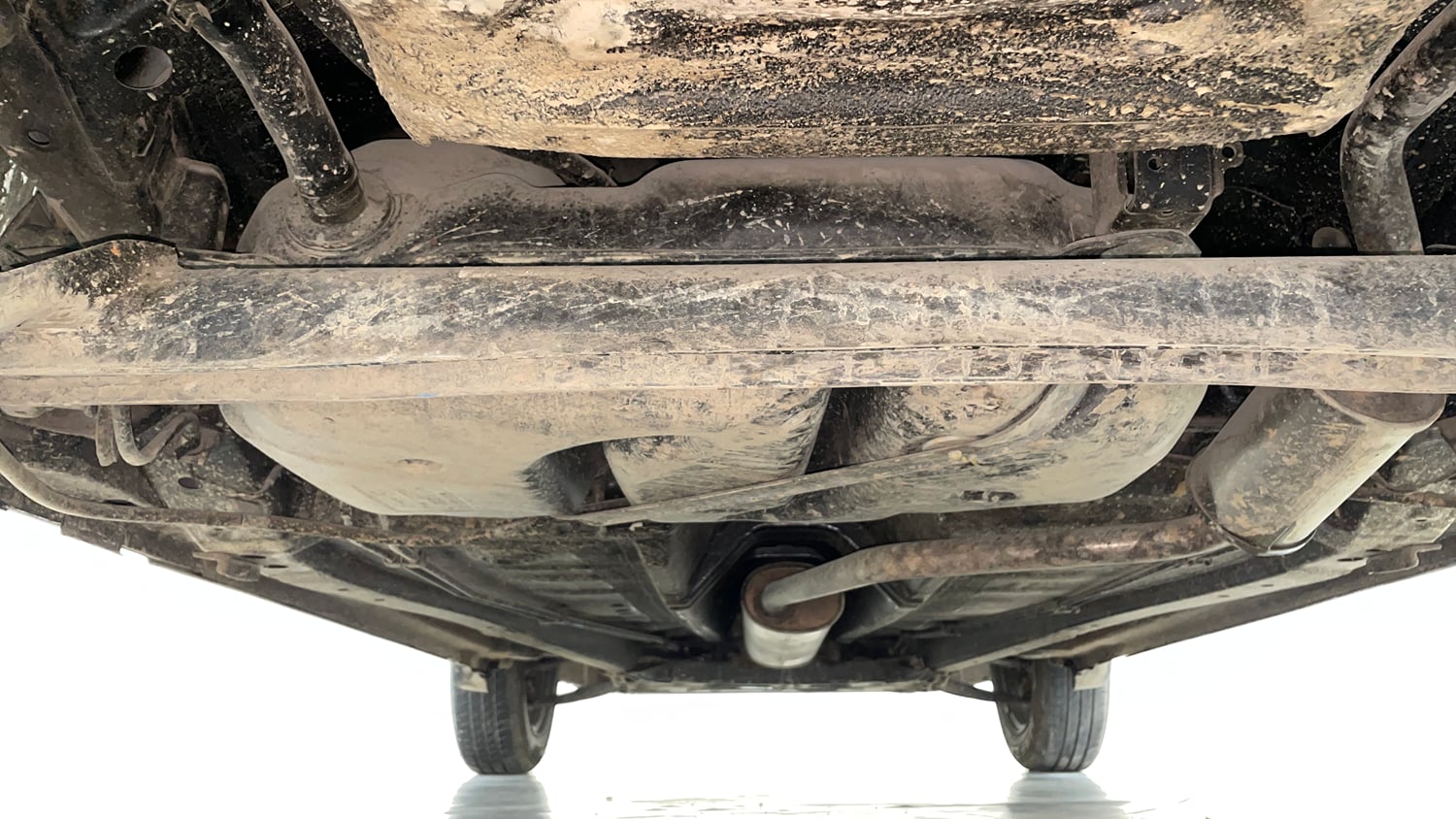 Used 2022 Maruti Suzuki S-Presso VXi (O) AMT Petrol Automatic extra REAR UNDERBODY VIEW (TAKEN FROM REAR)