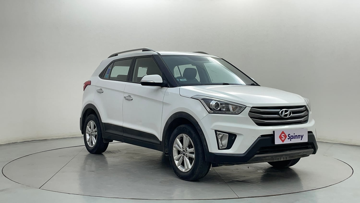 Used 2017 Hyundai Creta 1.6 SX Plus Petrol Petrol Manual exterior RIGHT FRONT CORNER VIEW