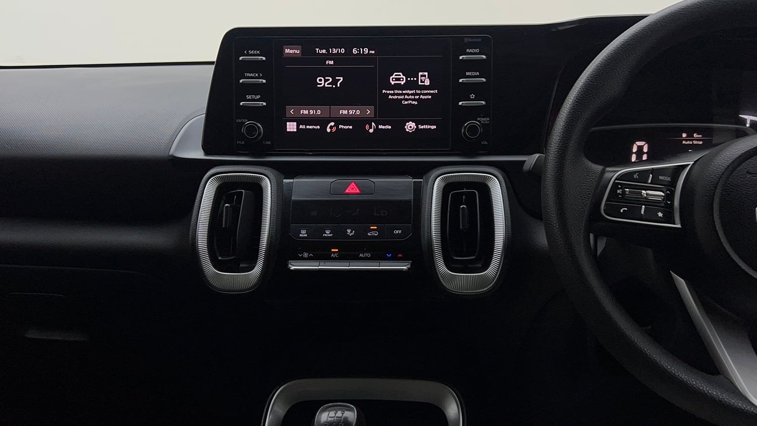 Used 2024 Kia Sonet HTK Plus 1.2 Petrol MT Petrol Manual interior MUSIC SYSTEM & AC CONTROL VIEW
