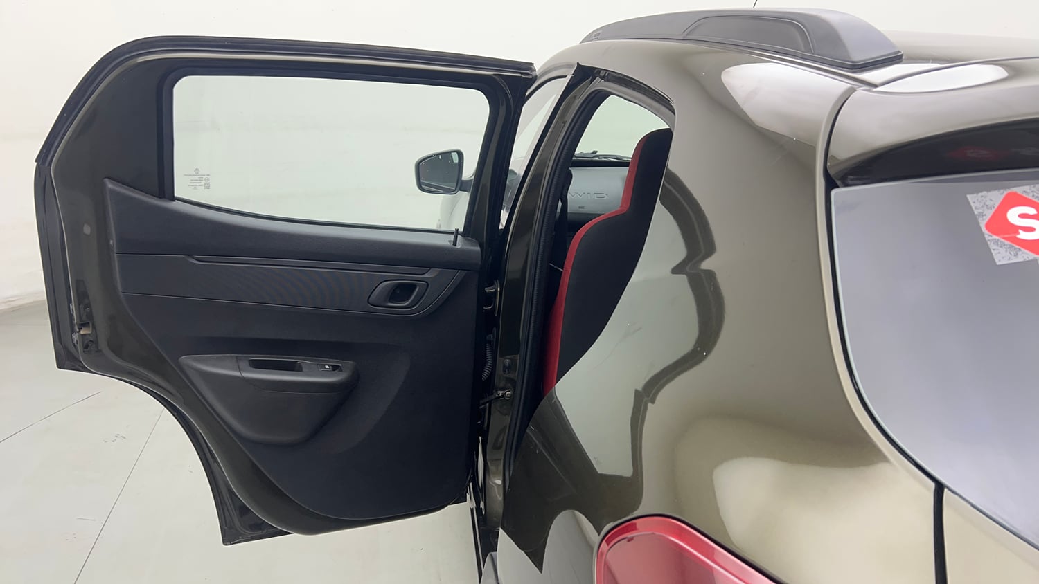 Used 2023 Renault Kwid RXT 1.0 Petrol Manual interior LEFT REAR DOOR OPEN VIEW