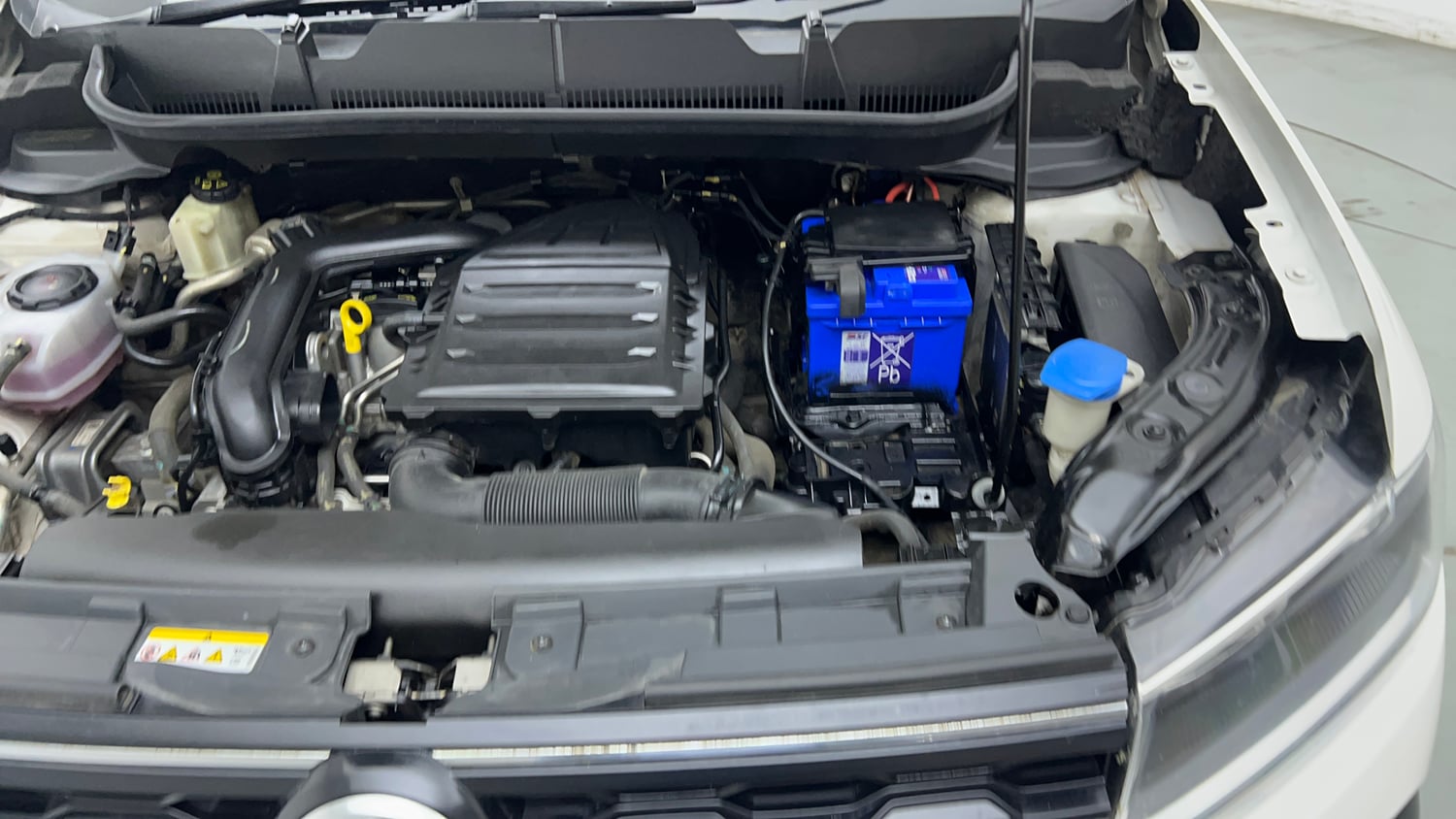 Used 2022 Volkswagen Taigun Highline 1.0 TSI AT Petrol Automatic engine ENGINE LEFT SIDE VIEW