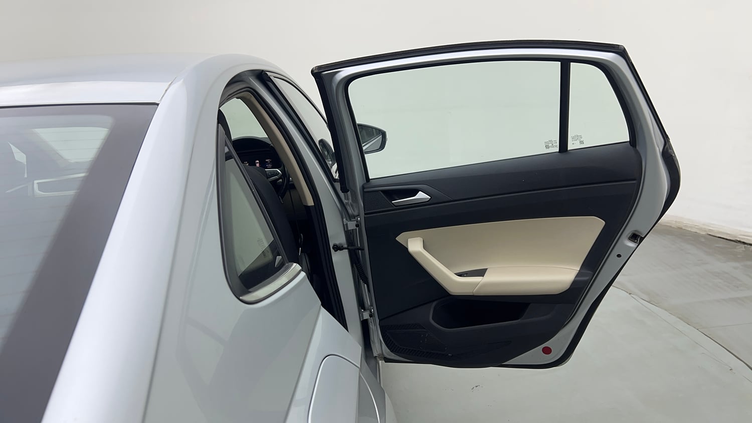 Used 2025 Volkswagen Virtus Topline 1.0 TSI AT Petrol Automatic interior RIGHT REAR DOOR OPEN VIEW