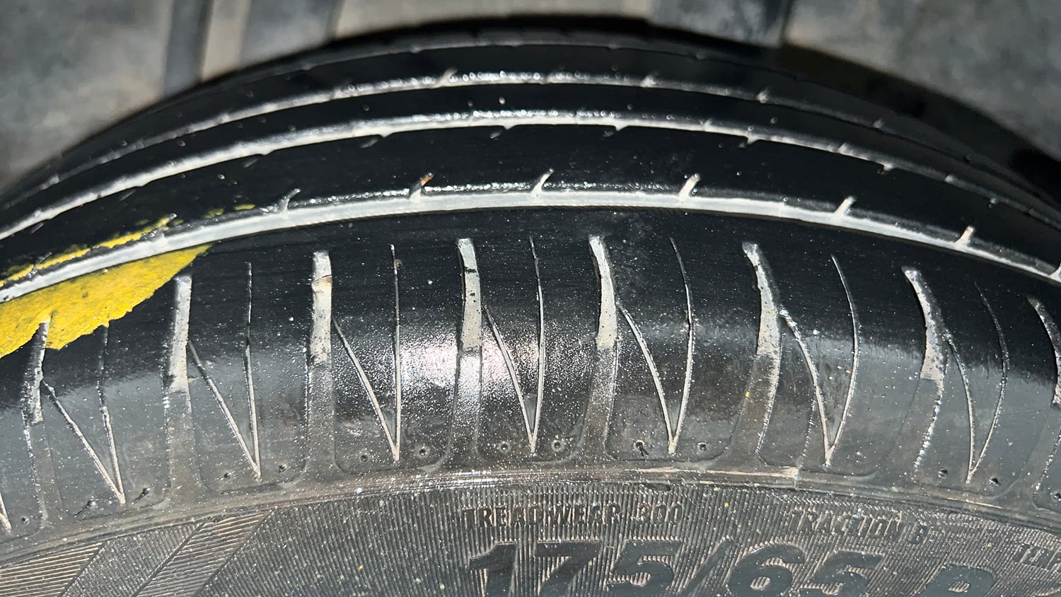 Used 2016 Honda Jazz V Petrol Petrol Manual tyres LEFT REAR TYRE TREAD VIEW