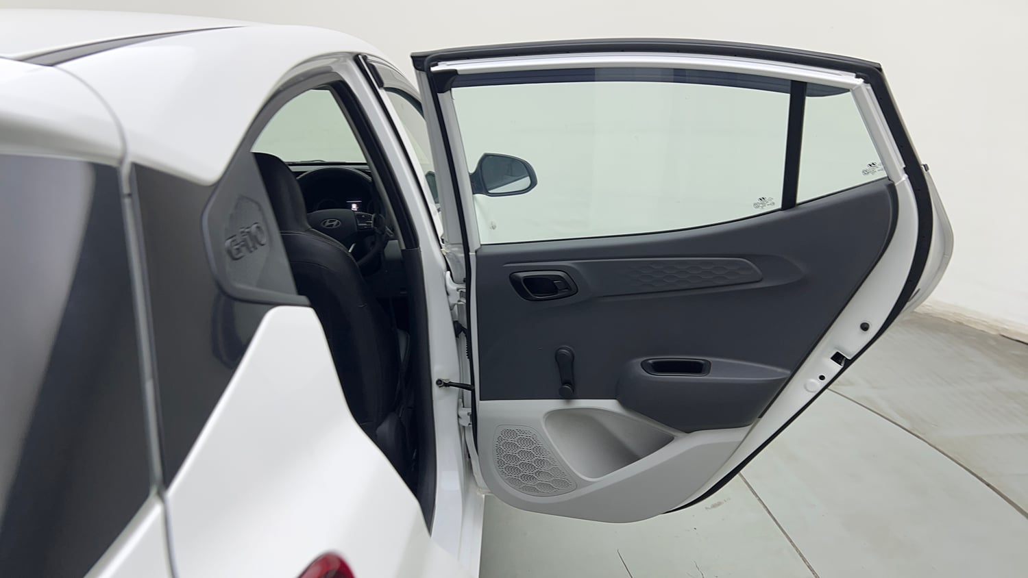 Used 2025 Hyundai Grand i10 Nios Era 1.2 Kappa Petrol Manual interior RIGHT REAR DOOR OPEN VIEW