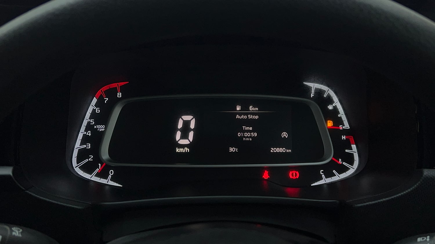 Used 2024 Kia Sonet HTK Plus 1.2 Petrol MT Petrol Manual interior CLUSTERMETER VIEW