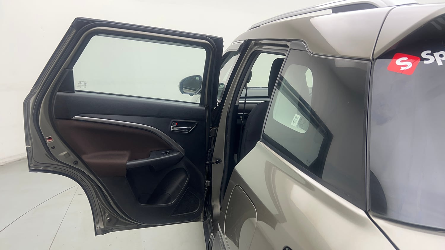 Used 2023 Maruti Suzuki Brezza ZXi Plus AT Petrol Automatic interior LEFT REAR DOOR OPEN VIEW