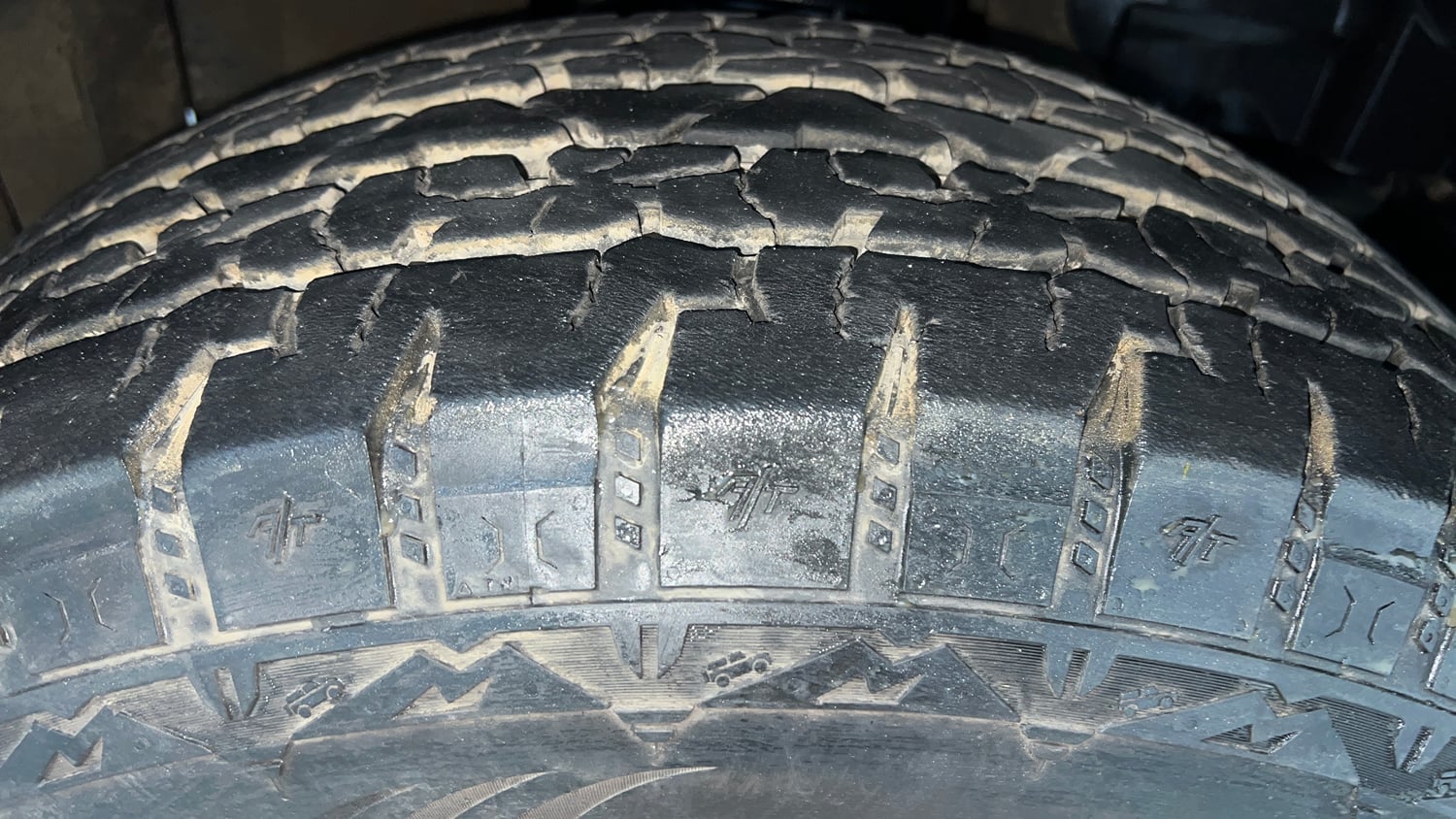 Used 2023 Mahindra Thar LX Hard Top Petrol AT 4WD Petrol Automatic tyres RIGHT FRONT TYRE TREAD VIEW