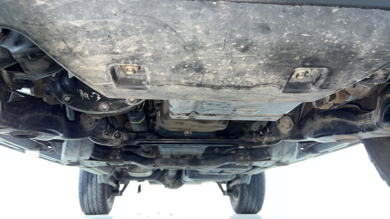 Used 2023 Mahindra Thar LX Hard Top Petrol AT 4WD Petrol Automatic extra FRONT LEFT UNDERBODY VIEW