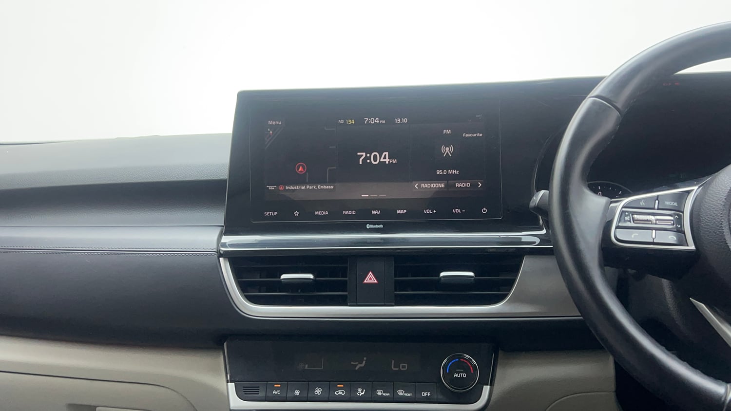 Used 2022 kia Seltos HTX 1.5 IVT Petrol Automatic interior MUSIC SYSTEM & AC CONTROL VIEW