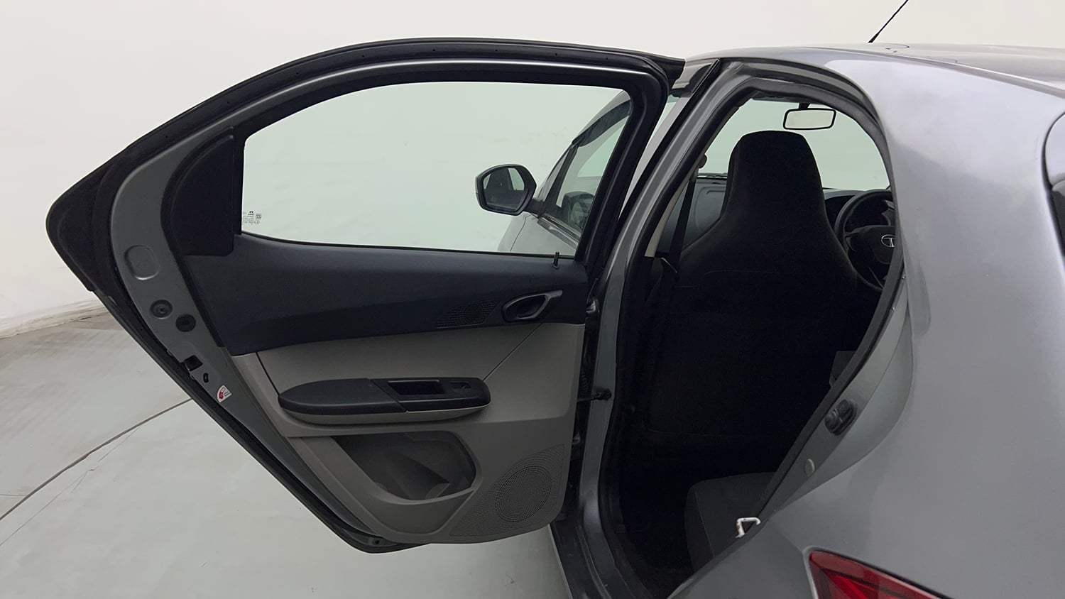 Used 2018 Tata Tiago Revotron XT Petrol Manual interior LEFT REAR DOOR OPEN VIEW